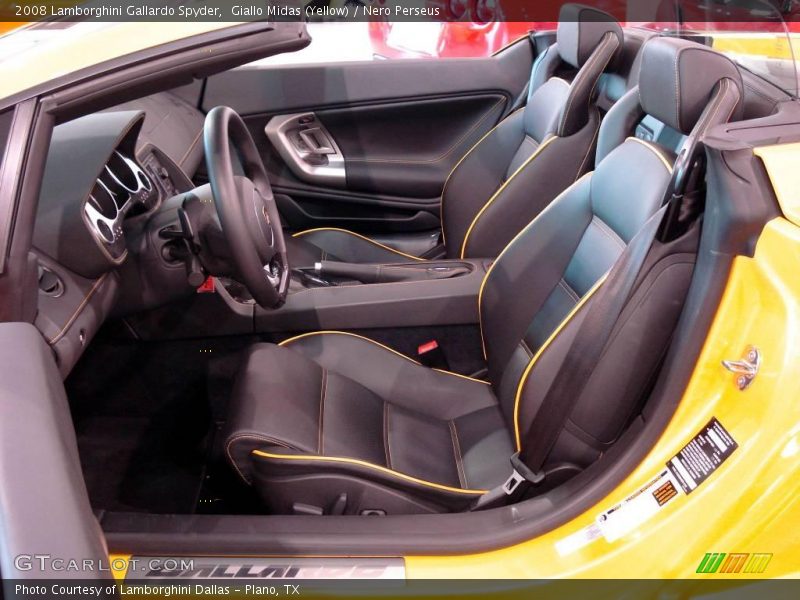 Giallo Midas (Yellow) / Nero Perseus 2008 Lamborghini Gallardo Spyder