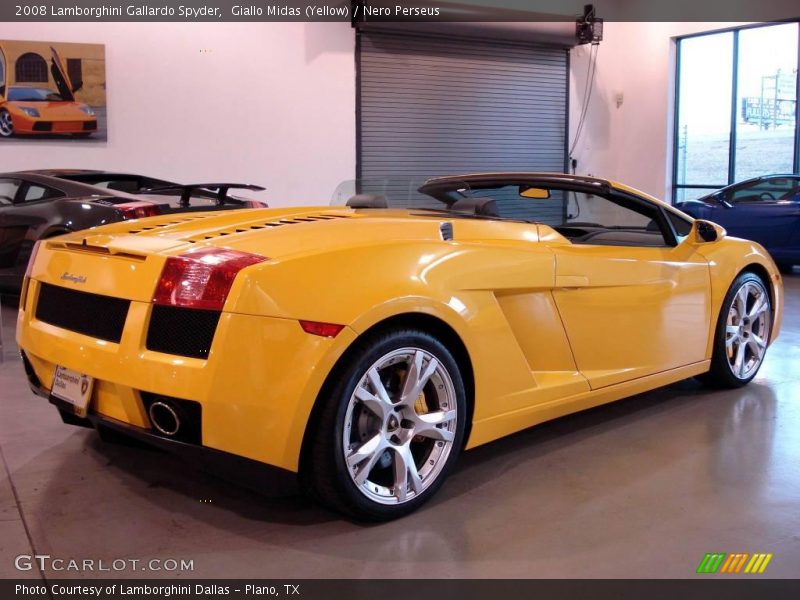 Giallo Midas (Yellow) / Nero Perseus 2008 Lamborghini Gallardo Spyder