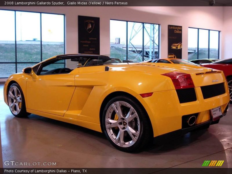 Giallo Midas (Yellow) / Nero Perseus 2008 Lamborghini Gallardo Spyder