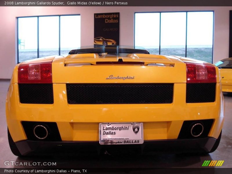 Giallo Midas (Yellow) / Nero Perseus 2008 Lamborghini Gallardo Spyder