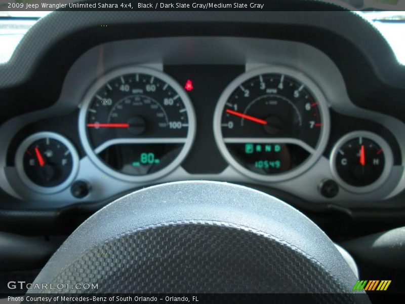 Black / Dark Slate Gray/Medium Slate Gray 2009 Jeep Wrangler Unlimited Sahara 4x4