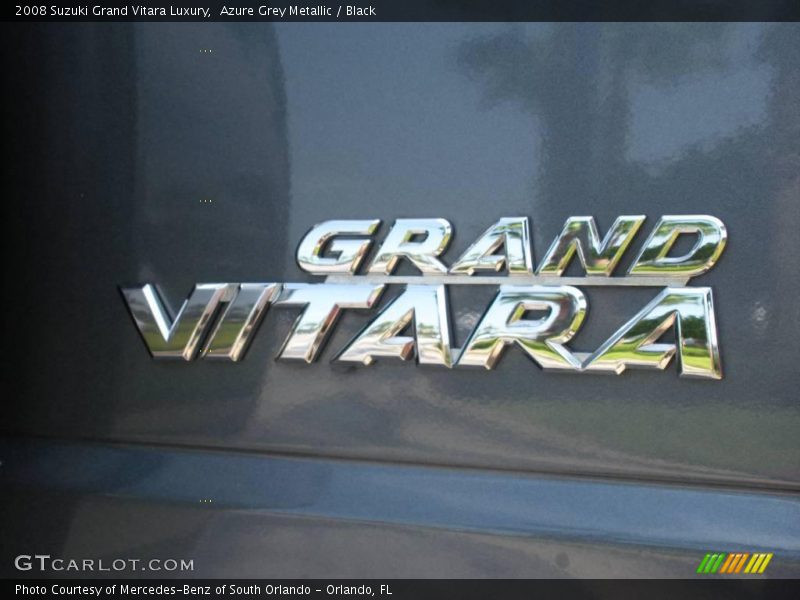 Azure Grey Metallic / Black 2008 Suzuki Grand Vitara Luxury