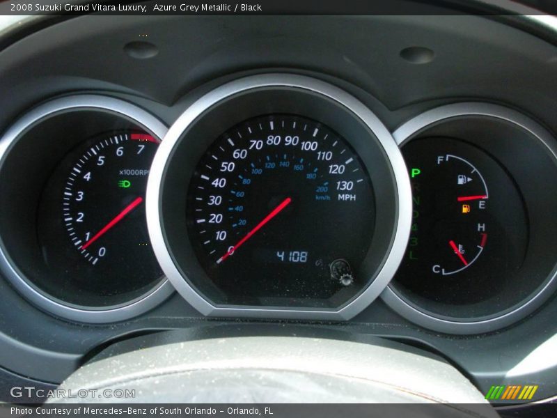 Azure Grey Metallic / Black 2008 Suzuki Grand Vitara Luxury