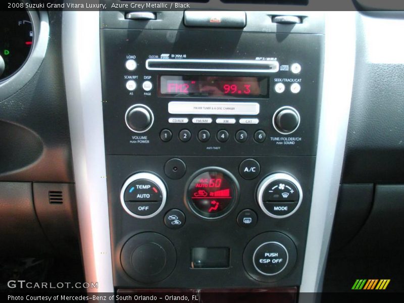 Azure Grey Metallic / Black 2008 Suzuki Grand Vitara Luxury