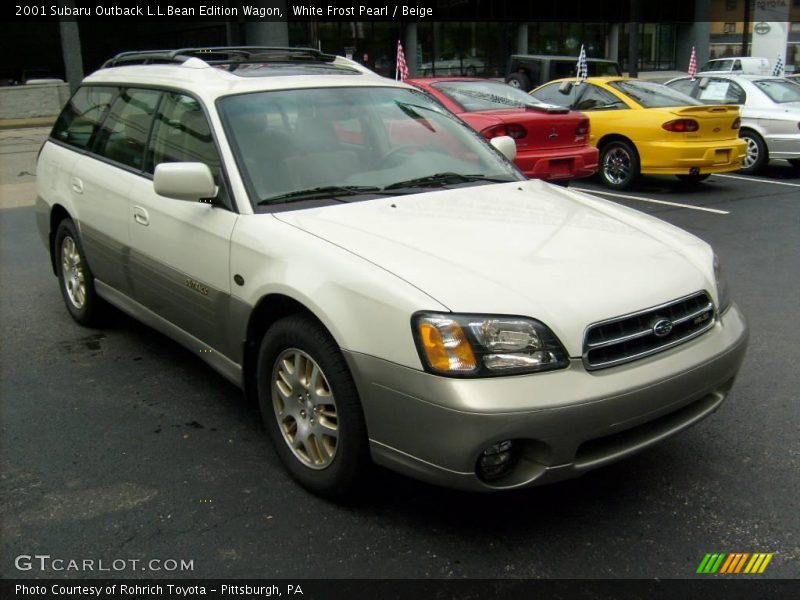 White Frost Pearl / Beige 2001 Subaru Outback L.L.Bean Edition Wagon