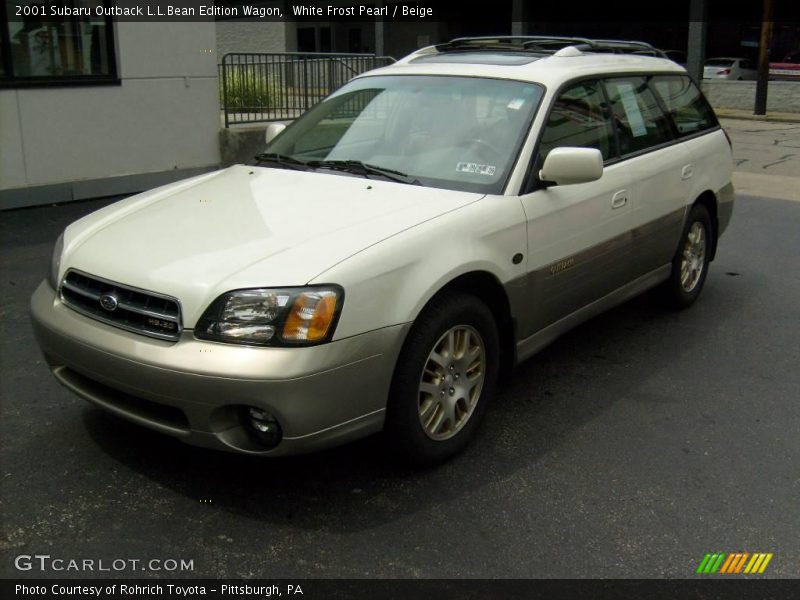 White Frost Pearl / Beige 2001 Subaru Outback L.L.Bean Edition Wagon