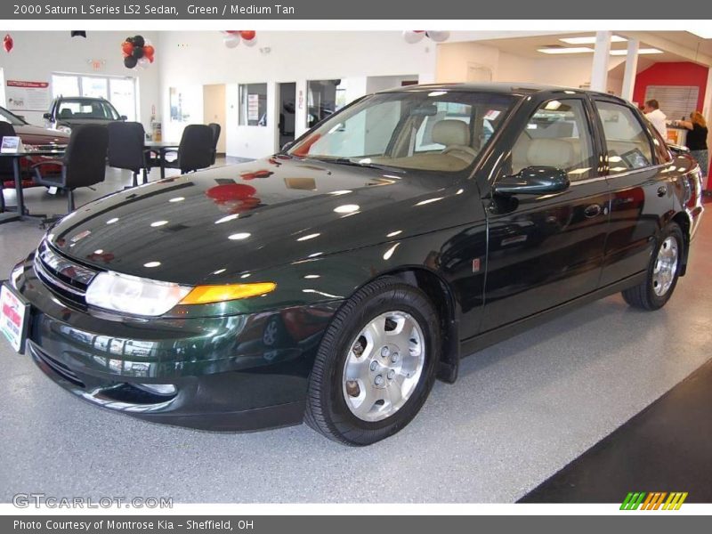 Green / Medium Tan 2000 Saturn L Series LS2 Sedan