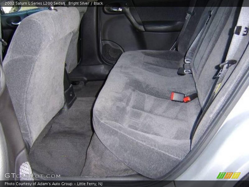 Bright Silver / Black 2002 Saturn L Series L200 Sedan