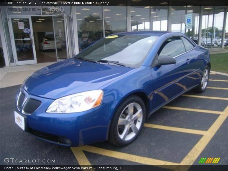 Electric Blue Metallic / Ebony 2006 Pontiac G6 GT Convertible