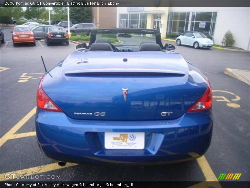 Electric Blue Metallic / Ebony 2006 Pontiac G6 GT Convertible