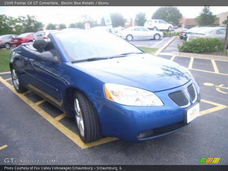 Electric Blue Metallic / Ebony 2006 Pontiac G6 GT Convertible