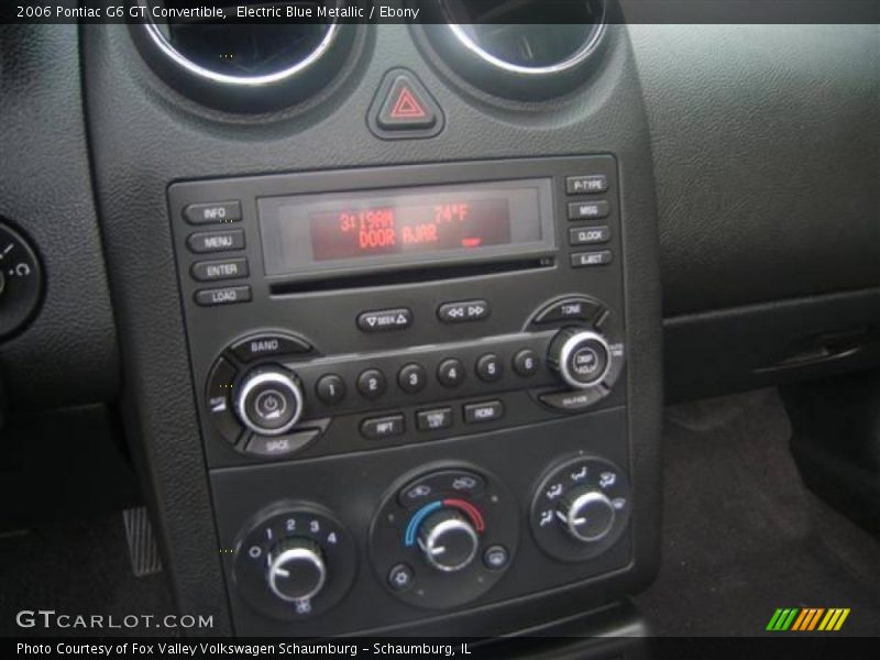 Electric Blue Metallic / Ebony 2006 Pontiac G6 GT Convertible