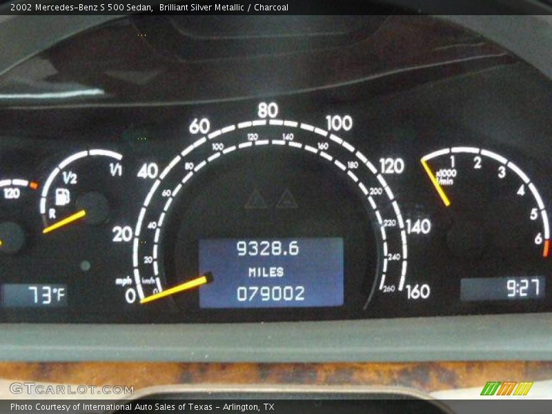 Brilliant Silver Metallic / Charcoal 2002 Mercedes-Benz S 500 Sedan