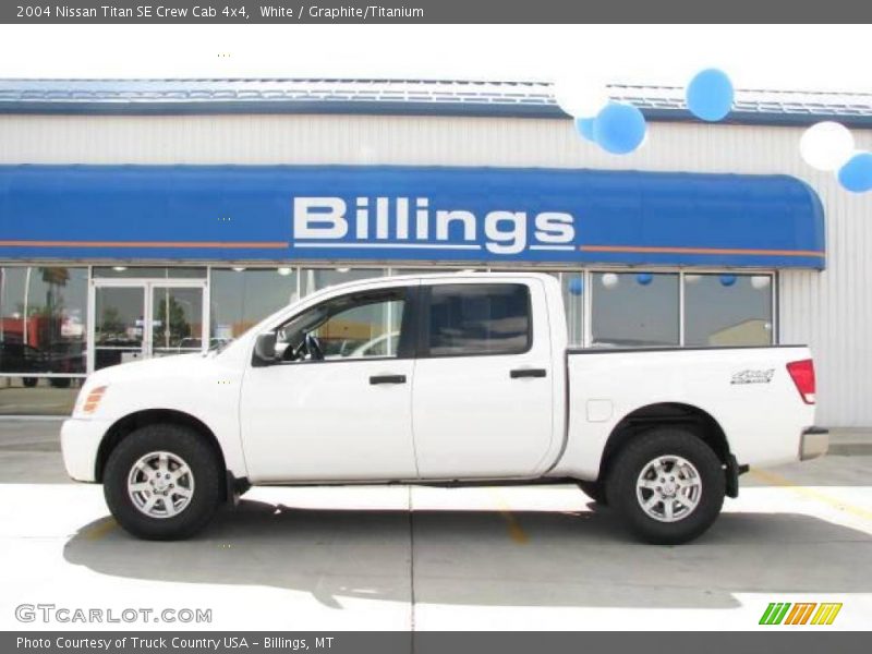 White / Graphite/Titanium 2004 Nissan Titan SE Crew Cab 4x4
