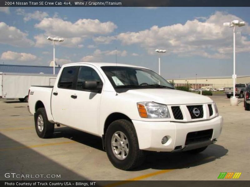 White / Graphite/Titanium 2004 Nissan Titan SE Crew Cab 4x4