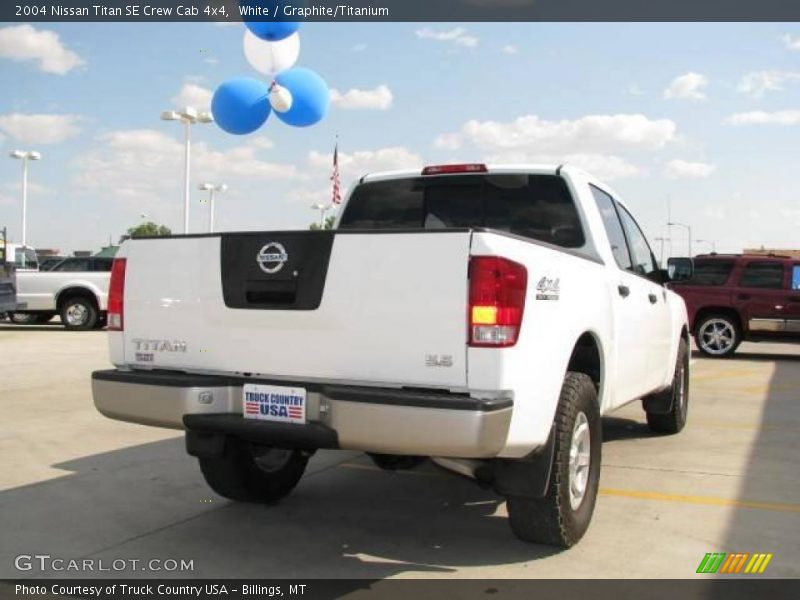 White / Graphite/Titanium 2004 Nissan Titan SE Crew Cab 4x4