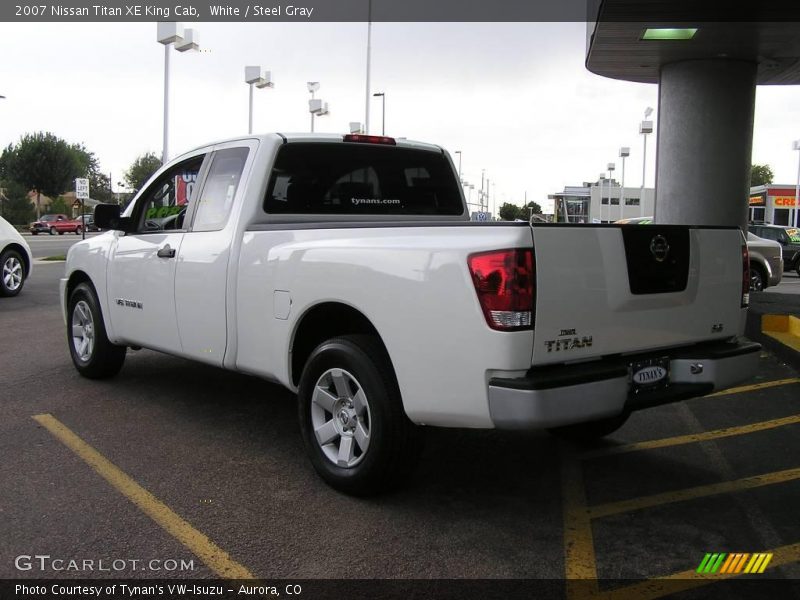 White / Steel Gray 2007 Nissan Titan XE King Cab