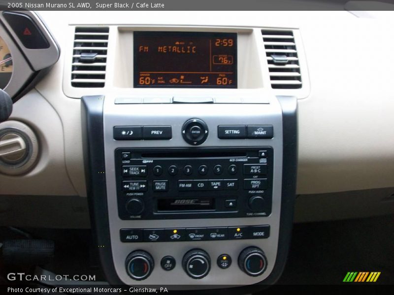 Super Black / Cafe Latte 2005 Nissan Murano SL AWD