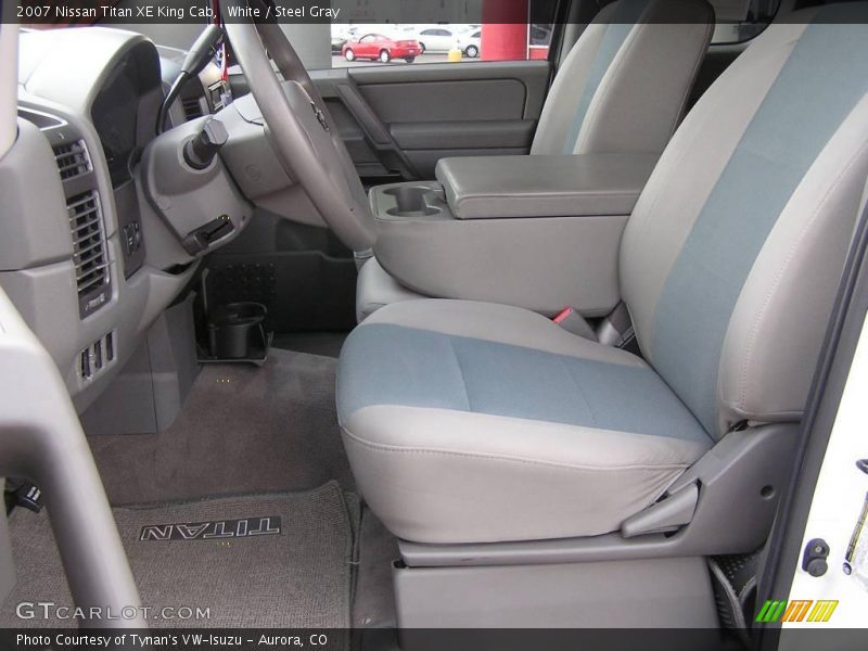 White / Steel Gray 2007 Nissan Titan XE King Cab