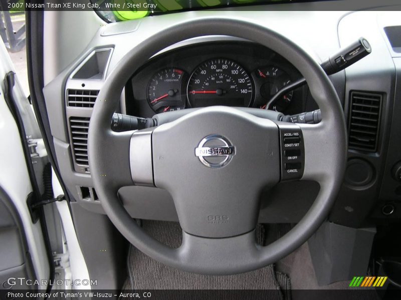 White / Steel Gray 2007 Nissan Titan XE King Cab