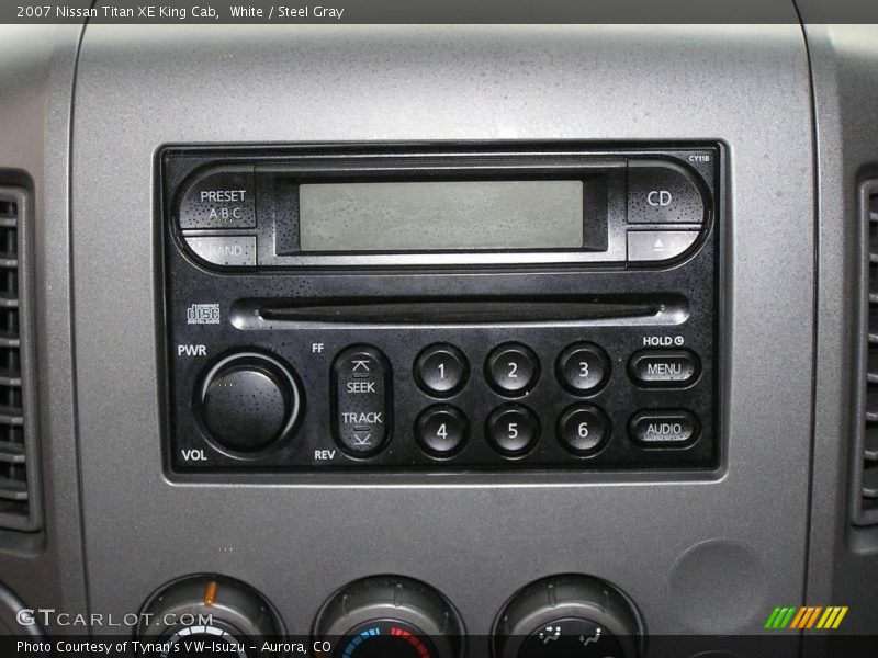 White / Steel Gray 2007 Nissan Titan XE King Cab
