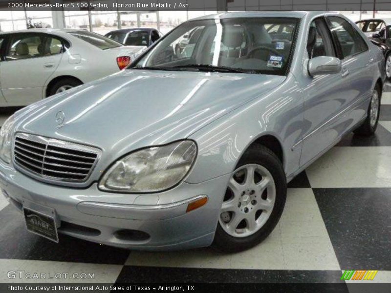 Horizon Blue Metallic / Ash 2000 Mercedes-Benz S 500 Sedan
