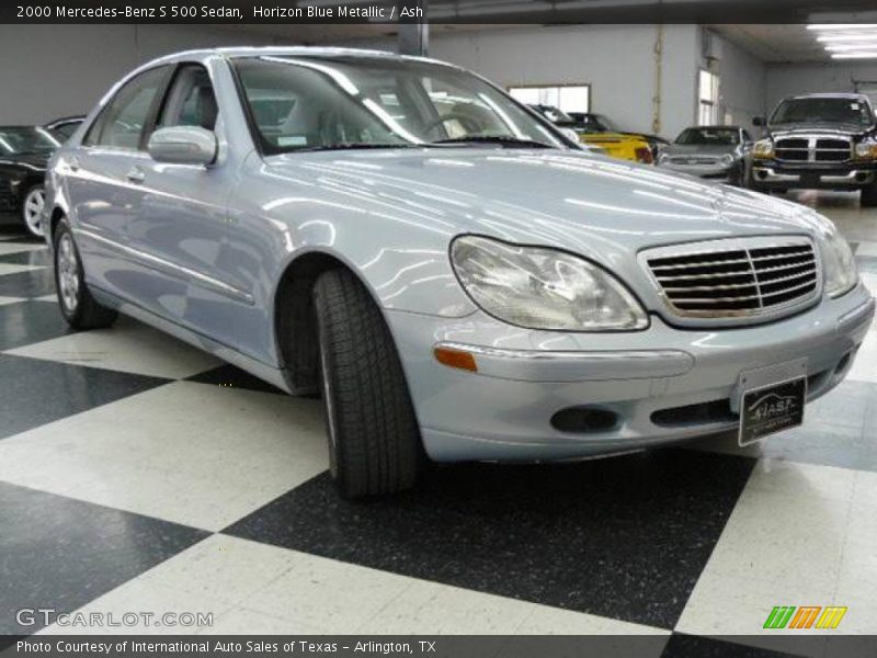 Horizon Blue Metallic / Ash 2000 Mercedes-Benz S 500 Sedan