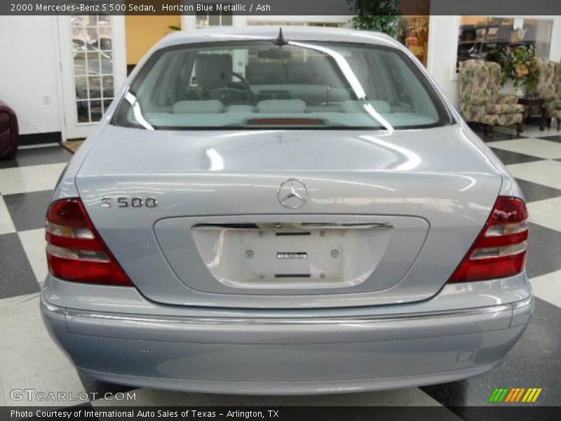 Horizon Blue Metallic / Ash 2000 Mercedes-Benz S 500 Sedan