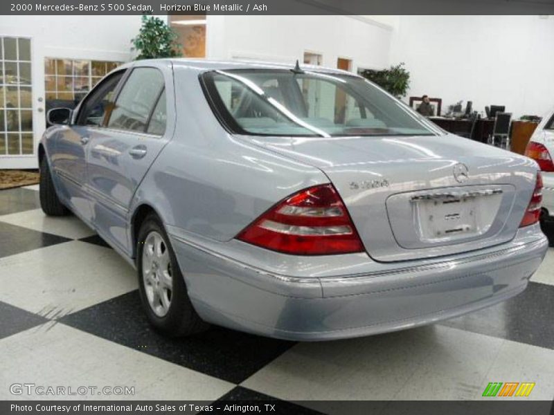 Horizon Blue Metallic / Ash 2000 Mercedes-Benz S 500 Sedan
