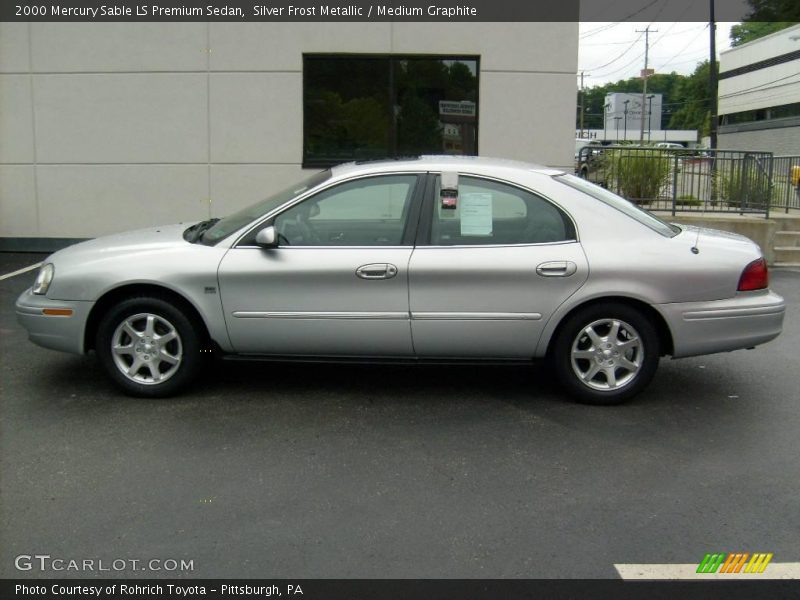 Silver Frost Metallic / Medium Graphite 2000 Mercury Sable LS Premium Sedan