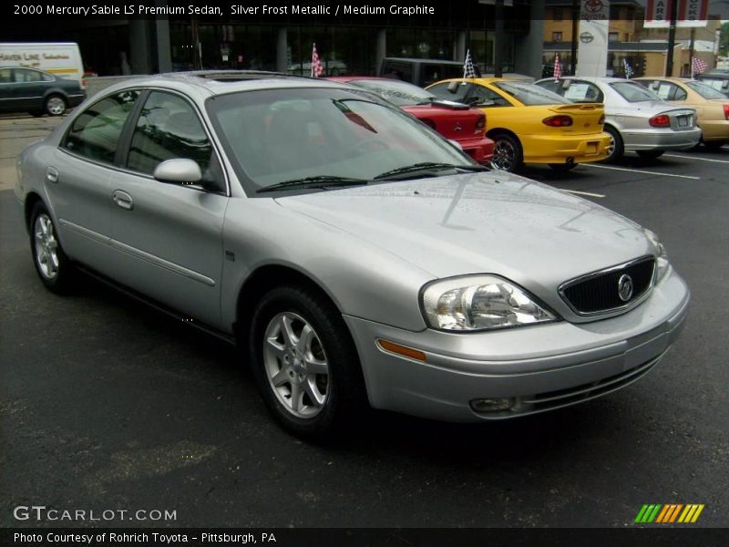 Silver Frost Metallic / Medium Graphite 2000 Mercury Sable LS Premium Sedan