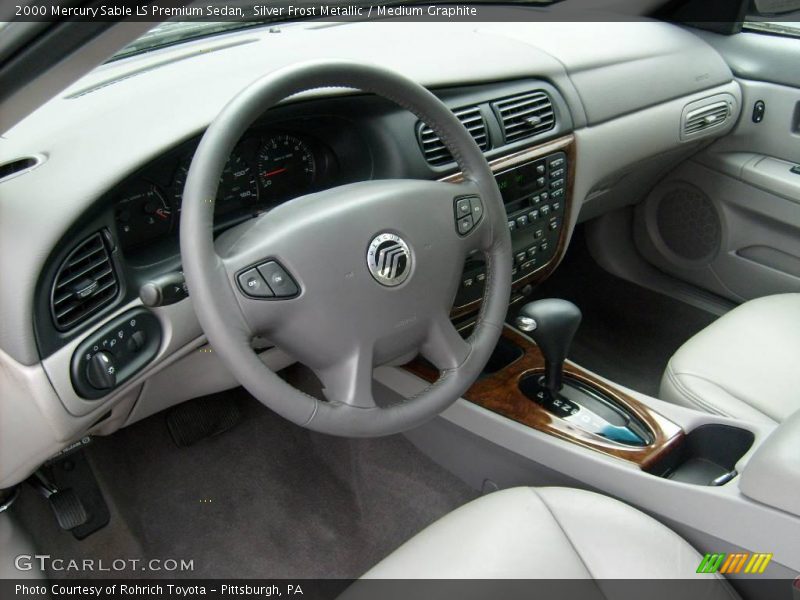 Silver Frost Metallic / Medium Graphite 2000 Mercury Sable LS Premium Sedan