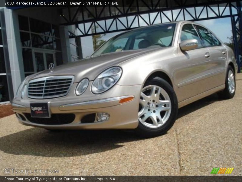 Desert Silver Metallic / Java 2003 Mercedes-Benz E 320 Sedan