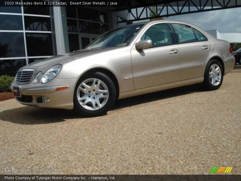 Desert Silver Metallic / Java 2003 Mercedes-Benz E 320 Sedan