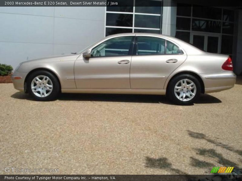 Desert Silver Metallic / Java 2003 Mercedes-Benz E 320 Sedan