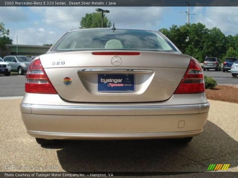 Desert Silver Metallic / Java 2003 Mercedes-Benz E 320 Sedan