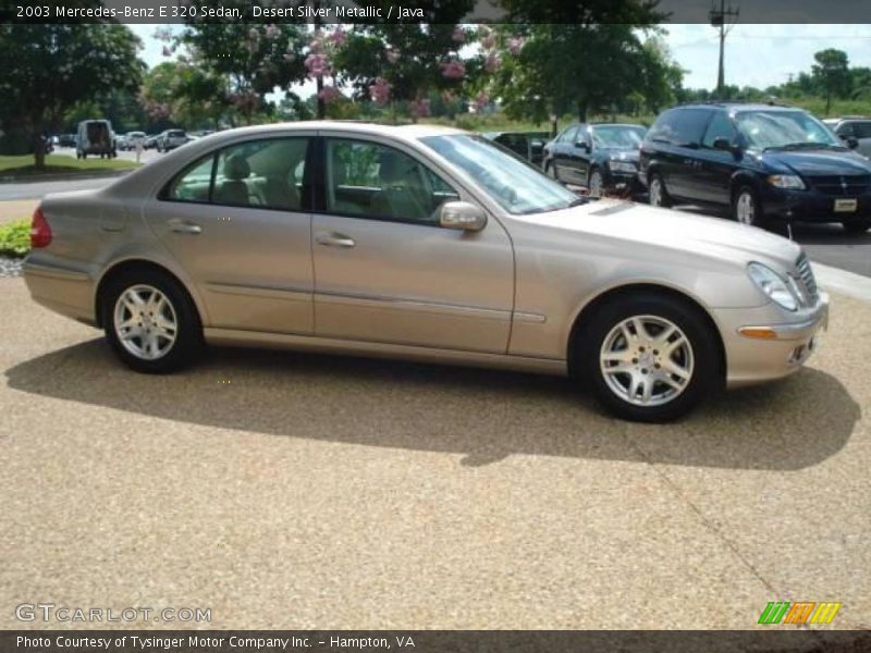 Desert Silver Metallic / Java 2003 Mercedes-Benz E 320 Sedan
