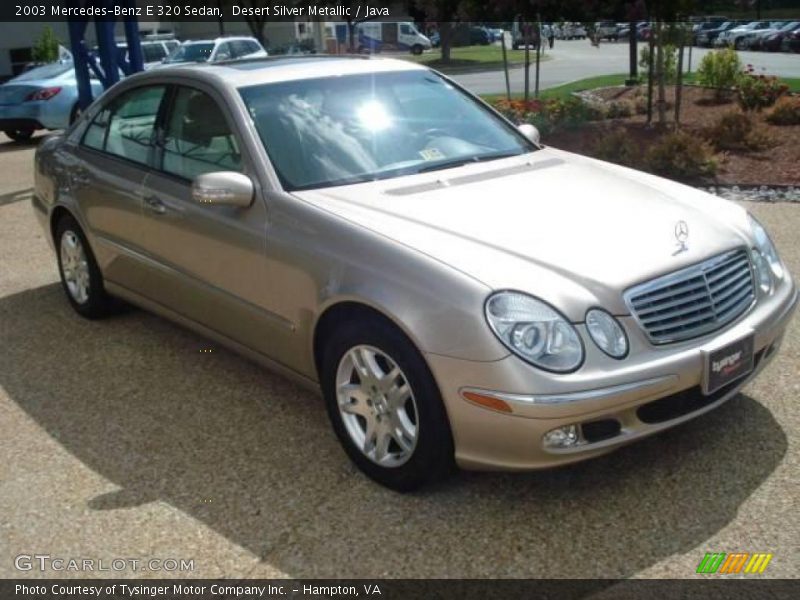Desert Silver Metallic / Java 2003 Mercedes-Benz E 320 Sedan