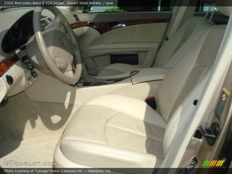 Desert Silver Metallic / Java 2003 Mercedes-Benz E 320 Sedan