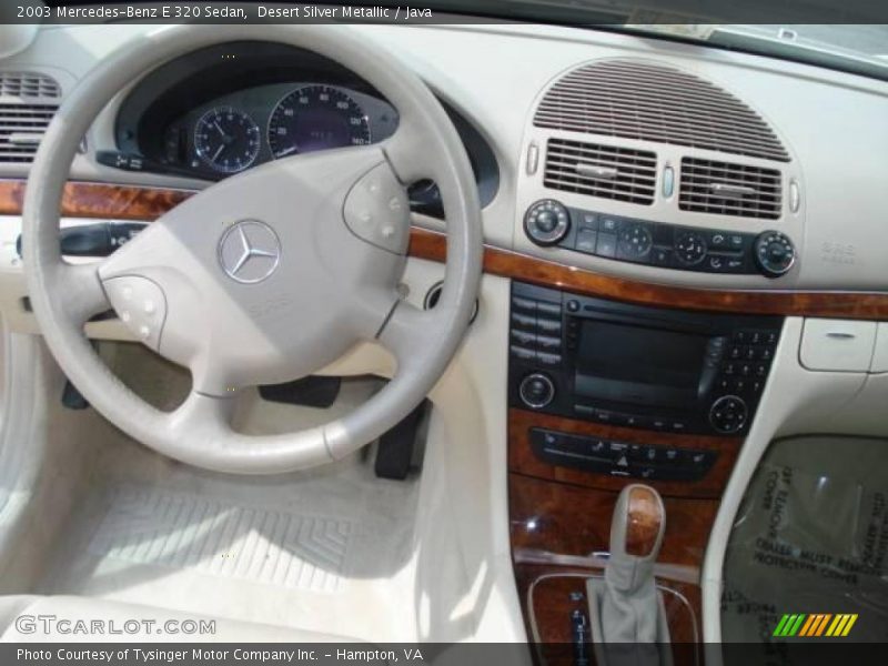 Desert Silver Metallic / Java 2003 Mercedes-Benz E 320 Sedan