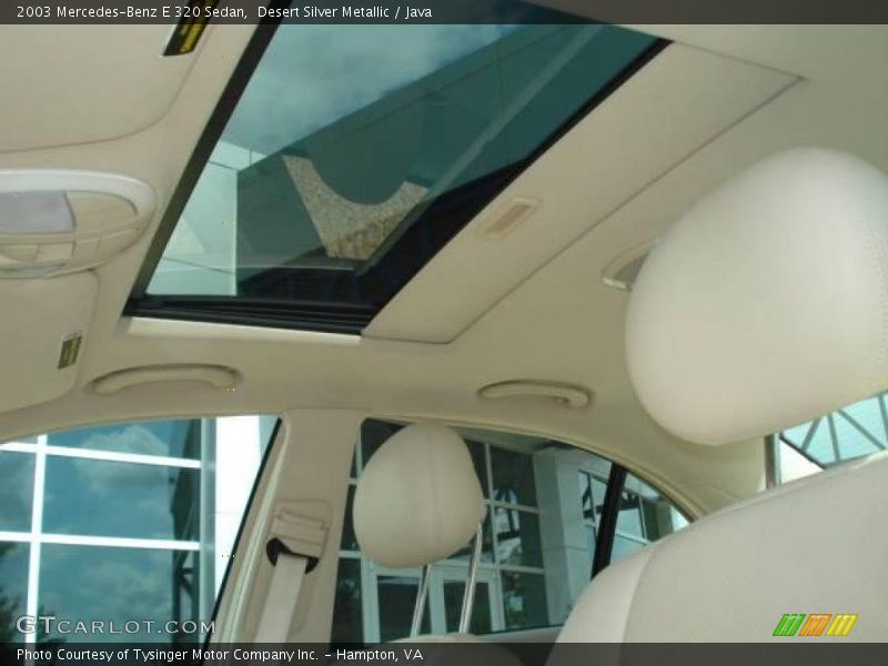 Desert Silver Metallic / Java 2003 Mercedes-Benz E 320 Sedan