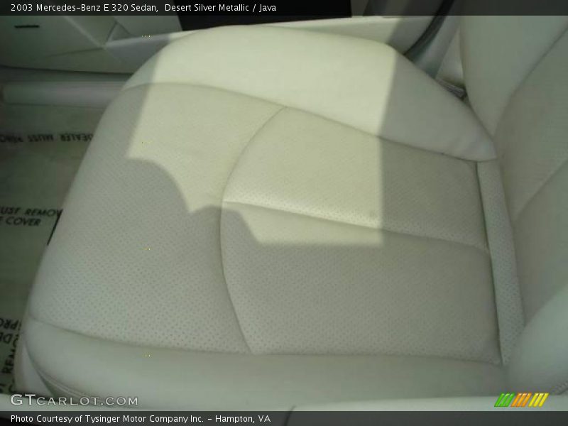 Desert Silver Metallic / Java 2003 Mercedes-Benz E 320 Sedan
