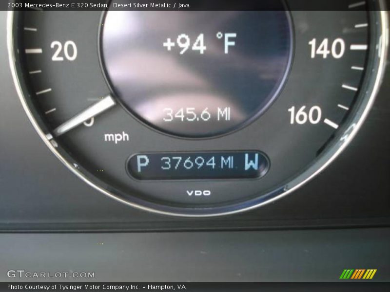 Desert Silver Metallic / Java 2003 Mercedes-Benz E 320 Sedan