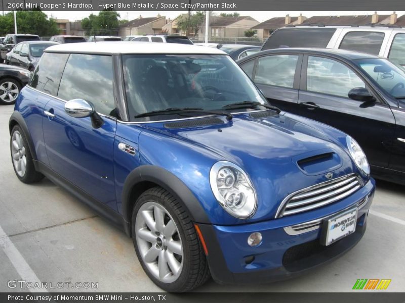 Hyper Blue Metallic / Space Gray/Panther Black 2006 Mini Cooper S Hardtop