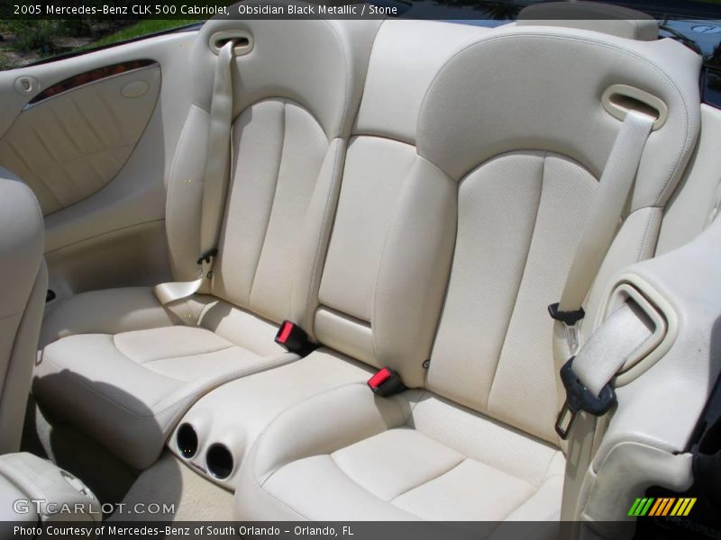 Obsidian Black Metallic / Stone 2005 Mercedes-Benz CLK 500 Cabriolet