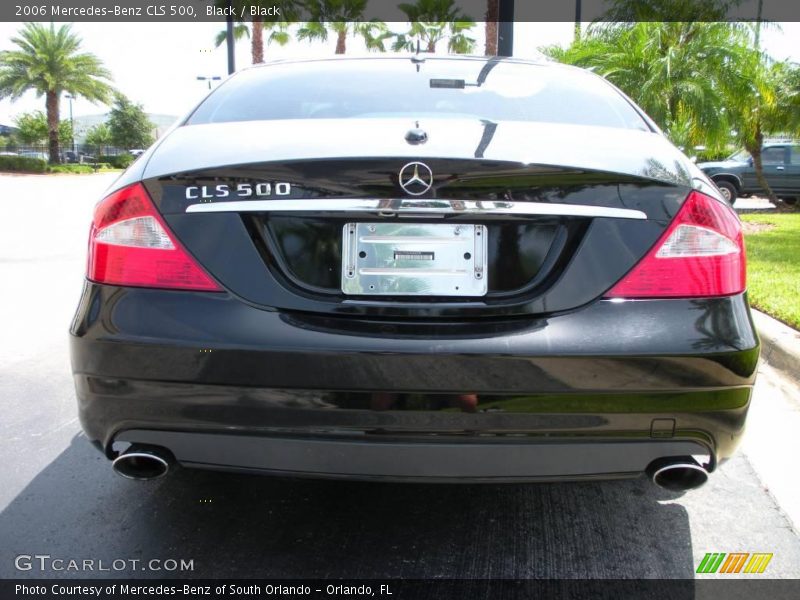 Black / Black 2006 Mercedes-Benz CLS 500