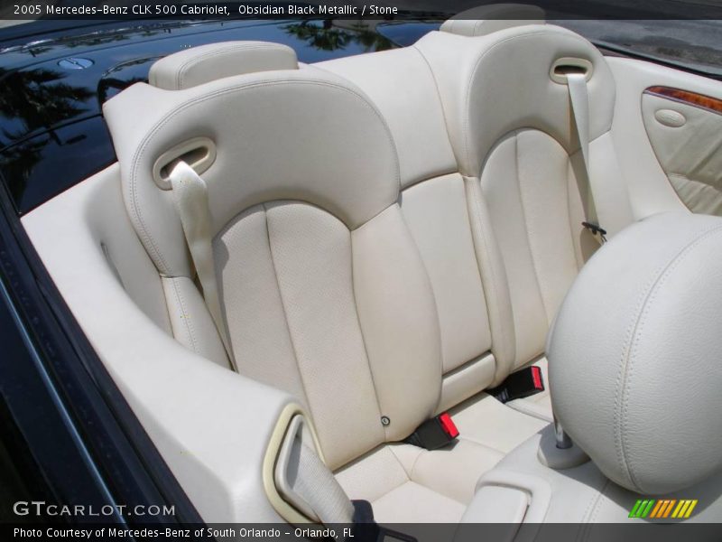 Obsidian Black Metallic / Stone 2005 Mercedes-Benz CLK 500 Cabriolet