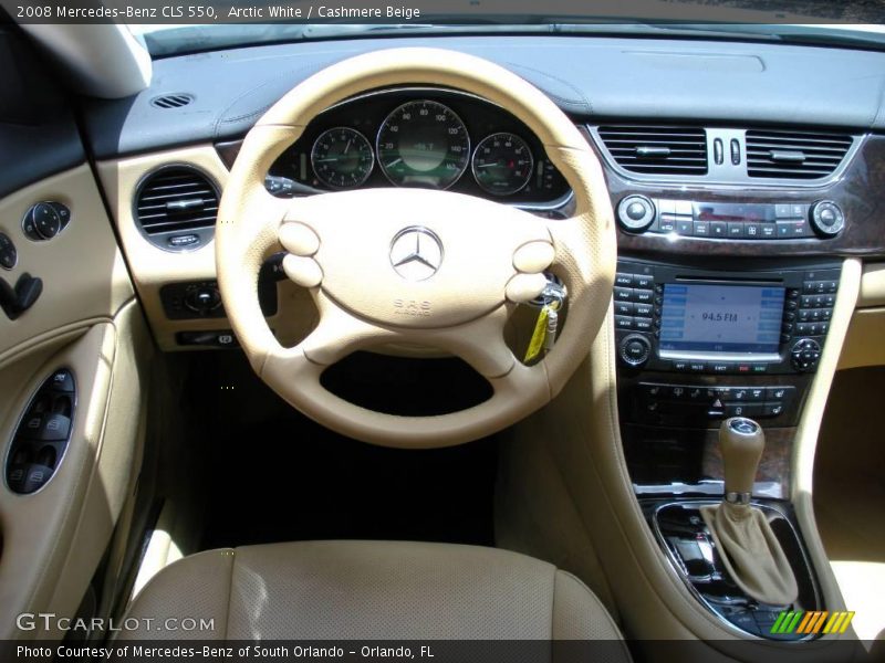 Arctic White / Cashmere Beige 2008 Mercedes-Benz CLS 550