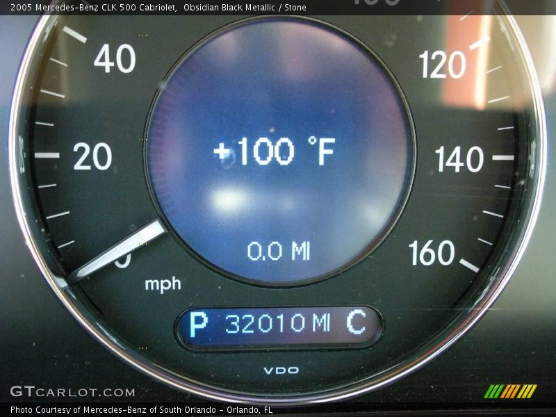 Obsidian Black Metallic / Stone 2005 Mercedes-Benz CLK 500 Cabriolet