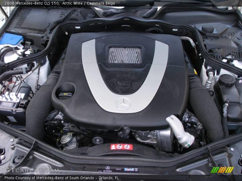 Arctic White / Cashmere Beige 2008 Mercedes-Benz CLS 550